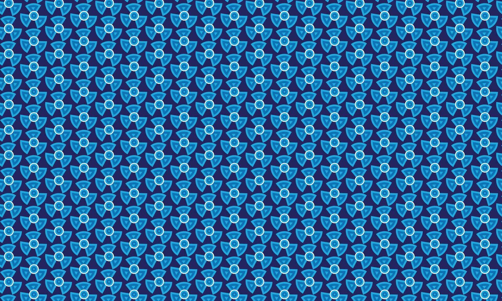 Blue color fabric pattern template vector
