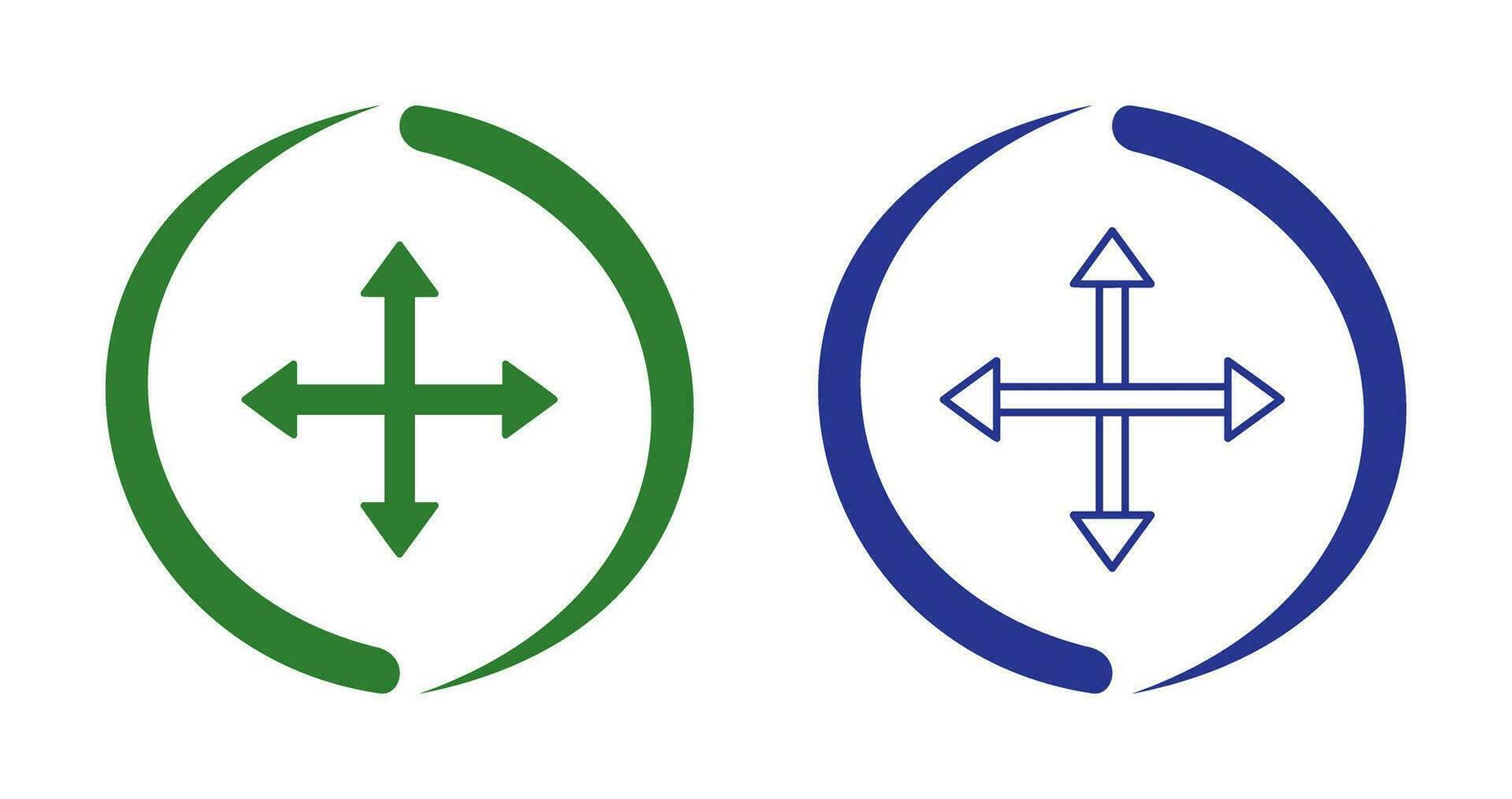 Unique Move Vector Icon