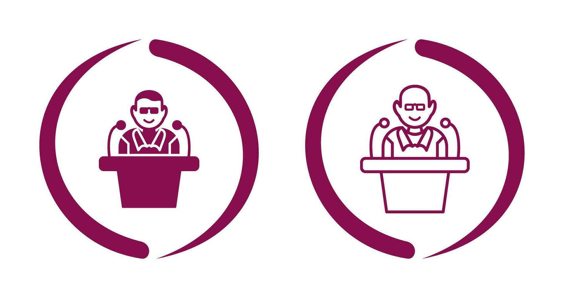 Unique Lecture Vector Icon