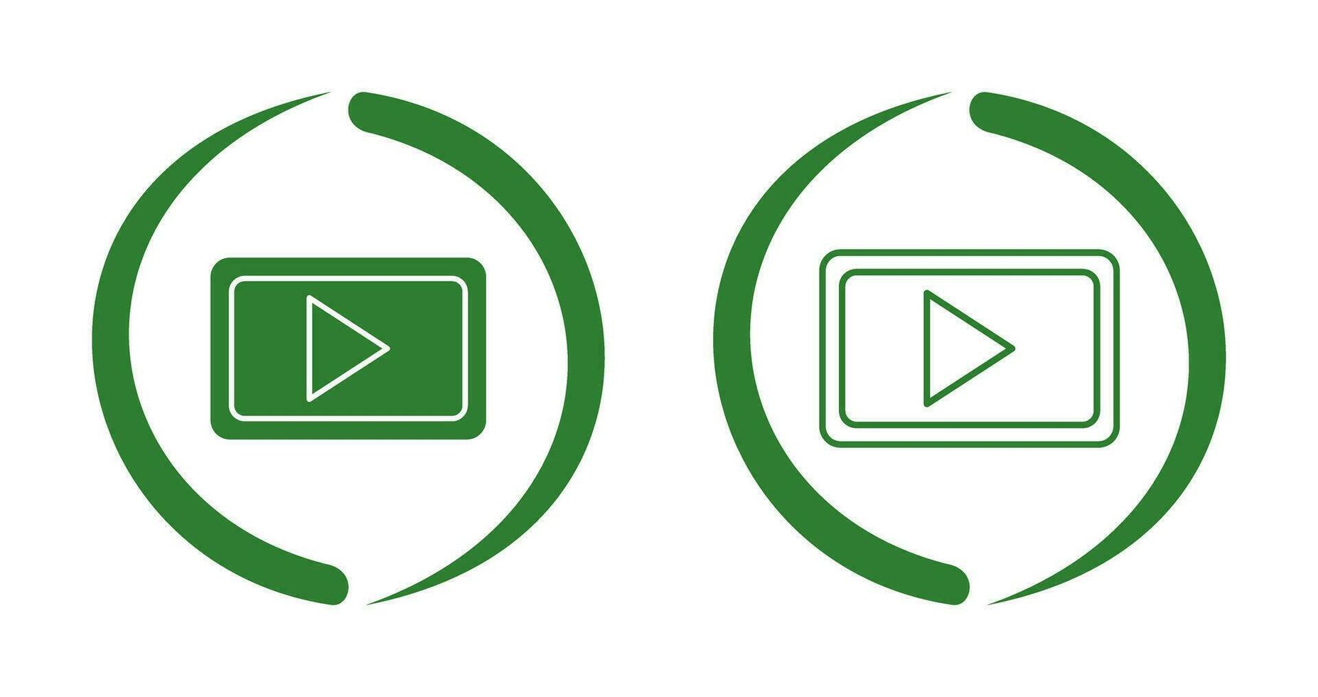 Unique Video Communication Vector Icon