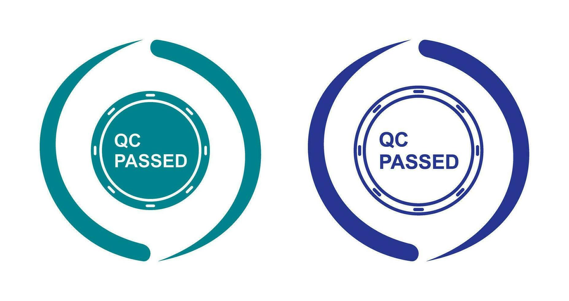 Unique QC Passed Vector Icon