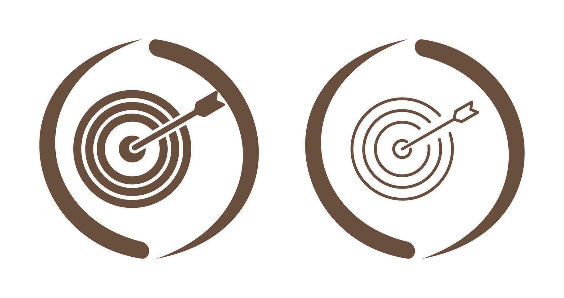 Unique Dartboard Vector Icon