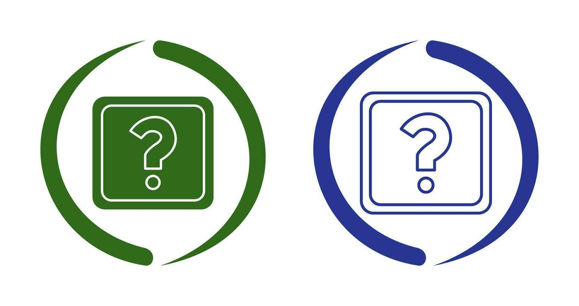 Unique Question Mark Vector Icon