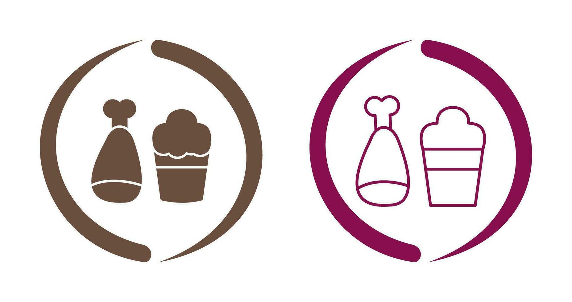 Food and Beer Vector Icon