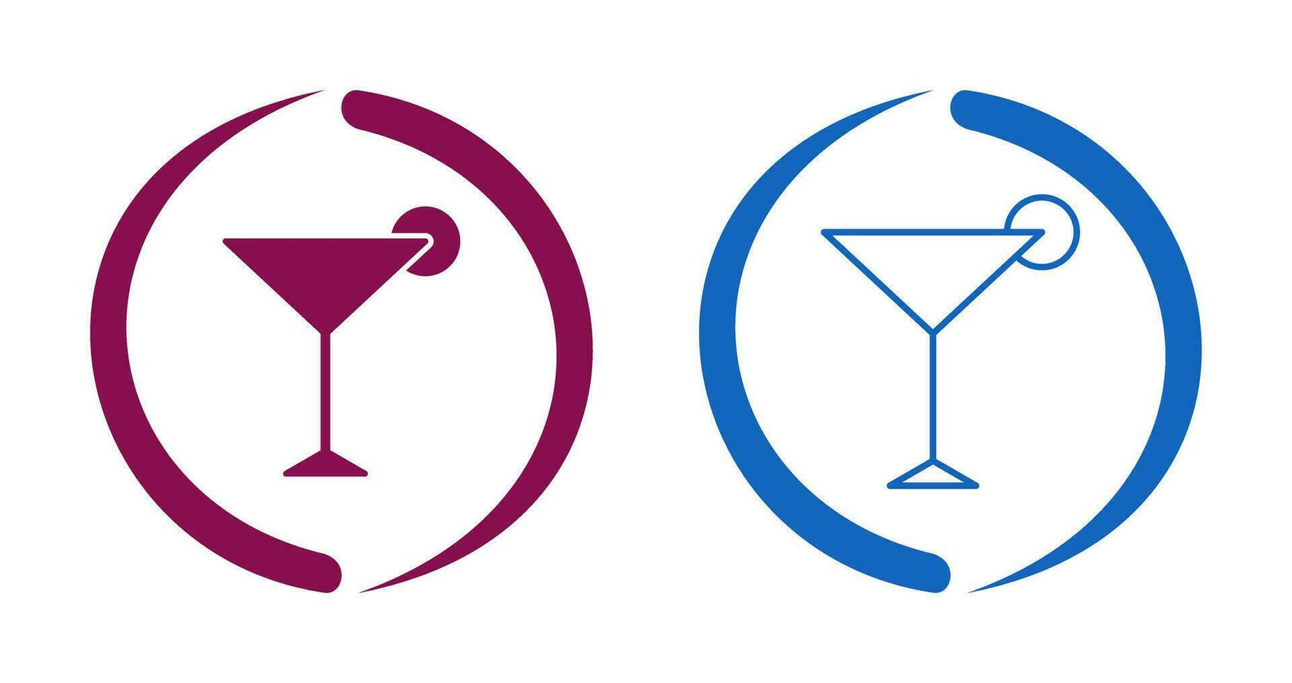 Unique Cosmopolitan Vector Icon