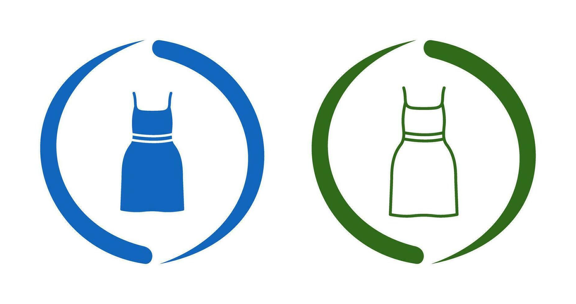 Cocktail Dress Vector Icon