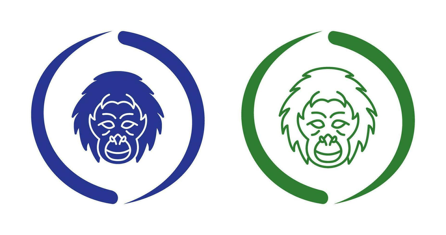 Orangutan Vector Icon