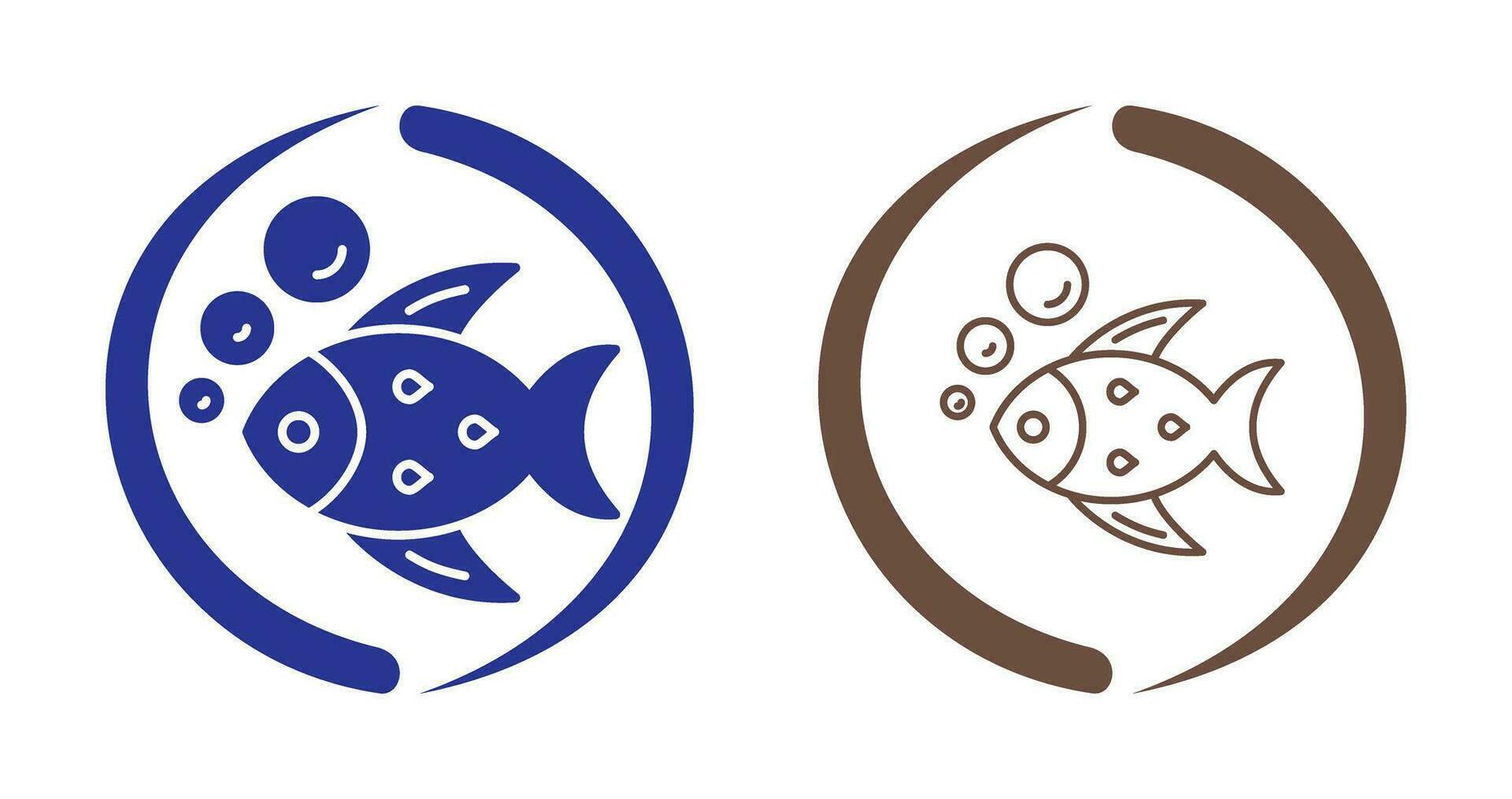 icono de vector de pescado