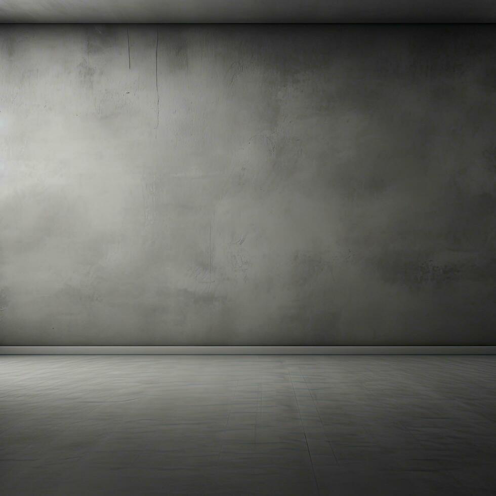 Simple gray background, empty room for design. Generative AI photo