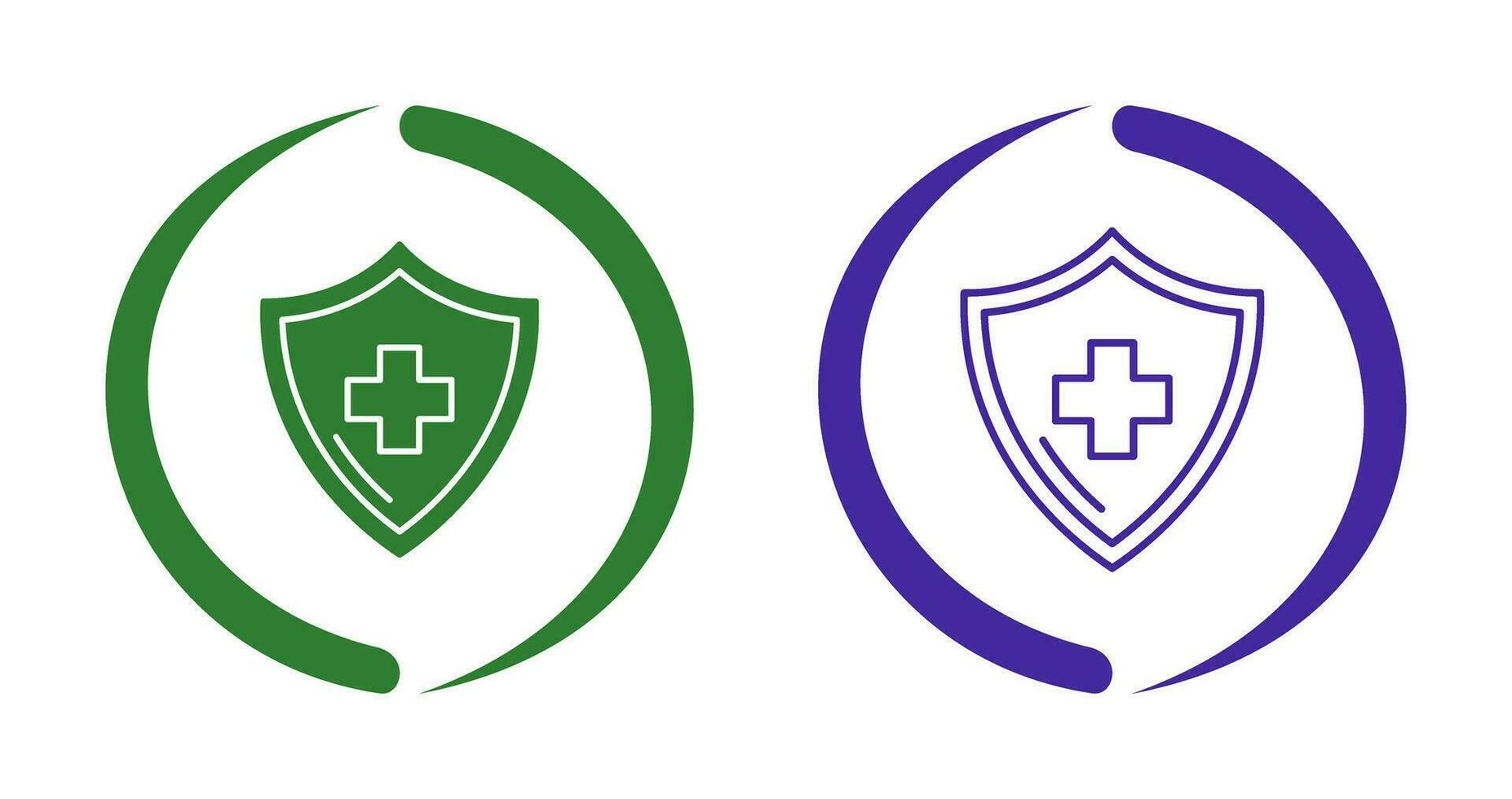 icono de vector de protección de la salud