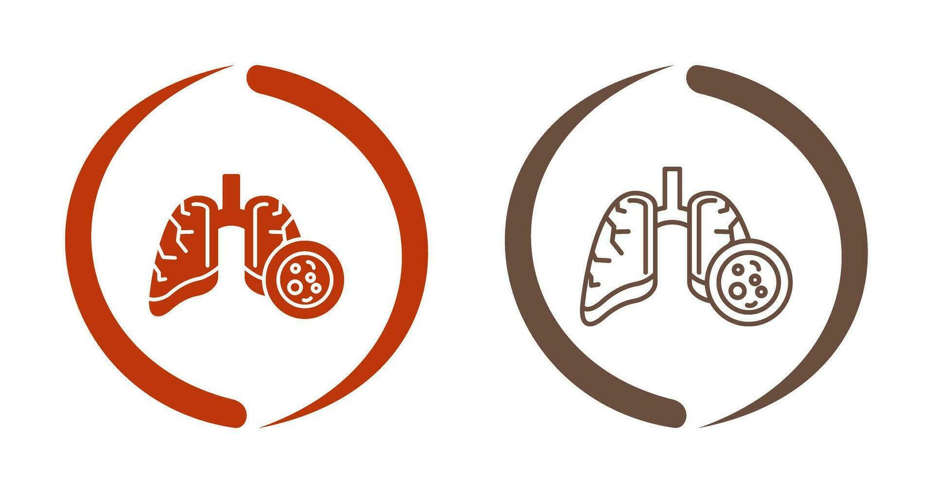 Lung Cancer Vector Icon