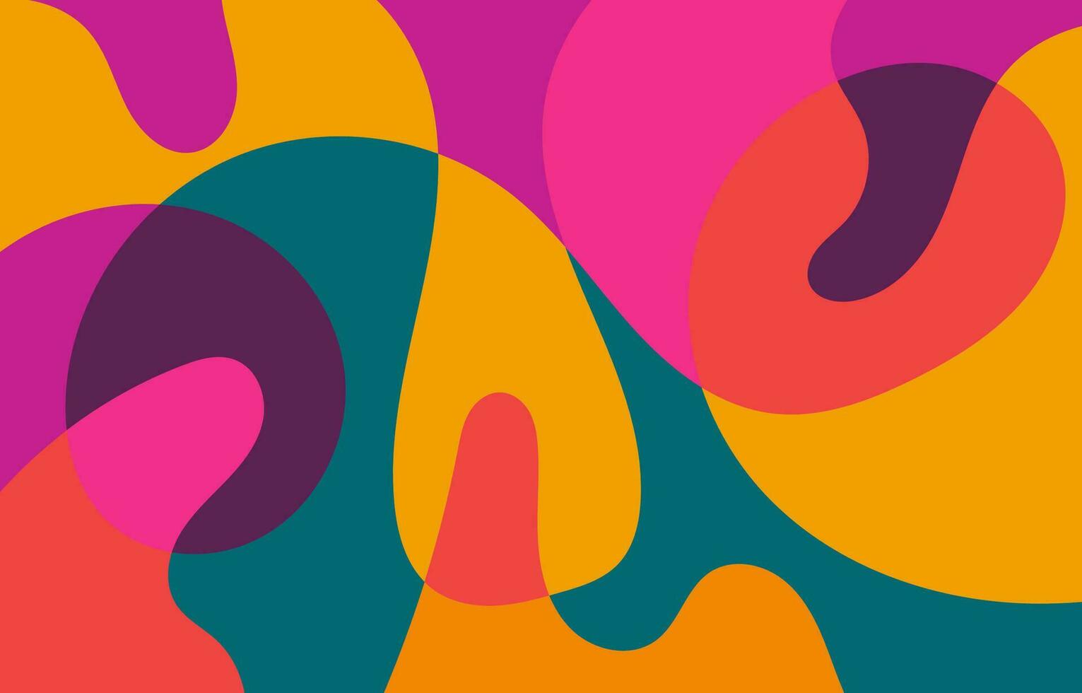 Colorful Abstract Groovy background design vector