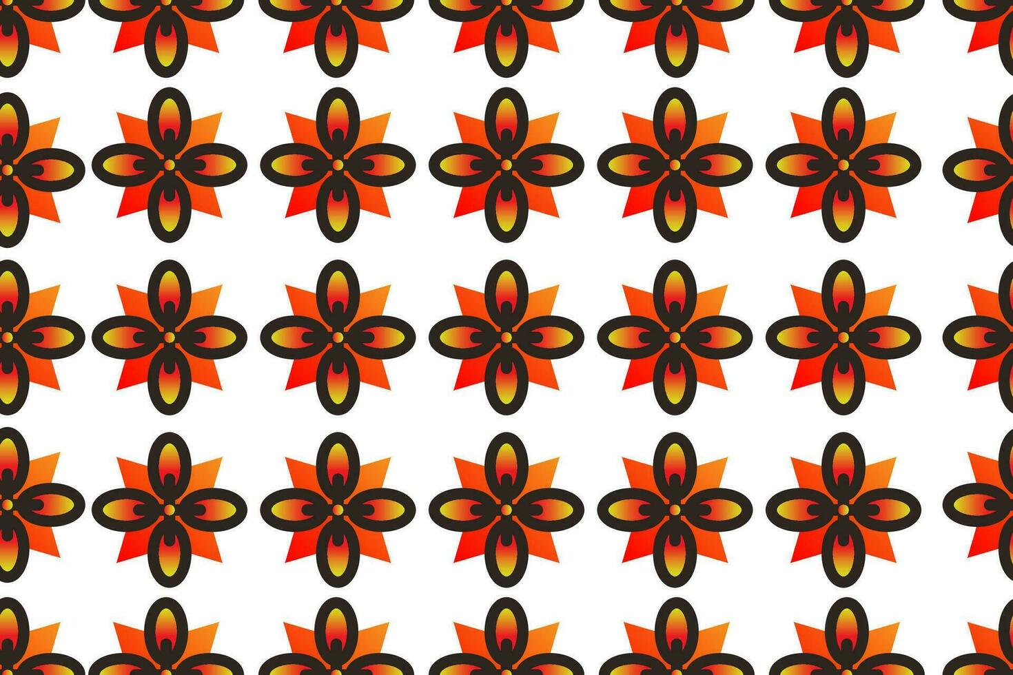Pattern with floral and geometric elements. Ornamental pattern. Arabic seamless background. vector