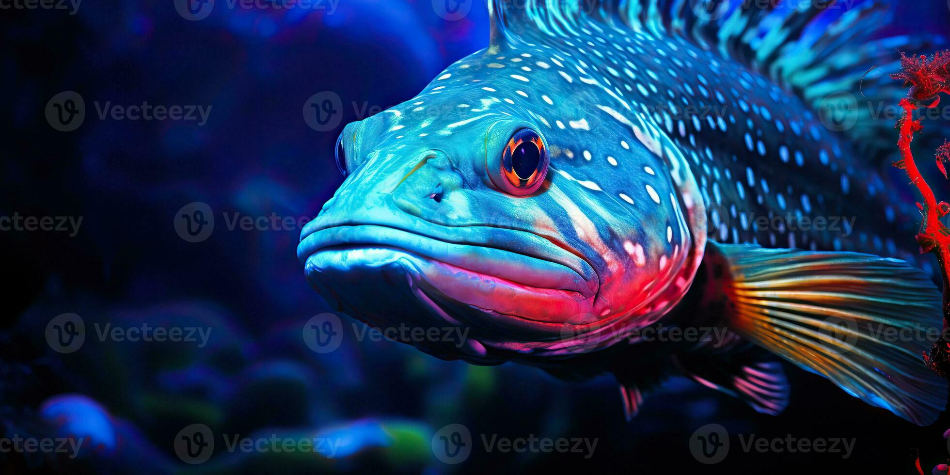 AI Generated. AI Generative. Realistic photo illustration of atlantic cod fish. Fishing underwater wild nautical world. Graphic Art