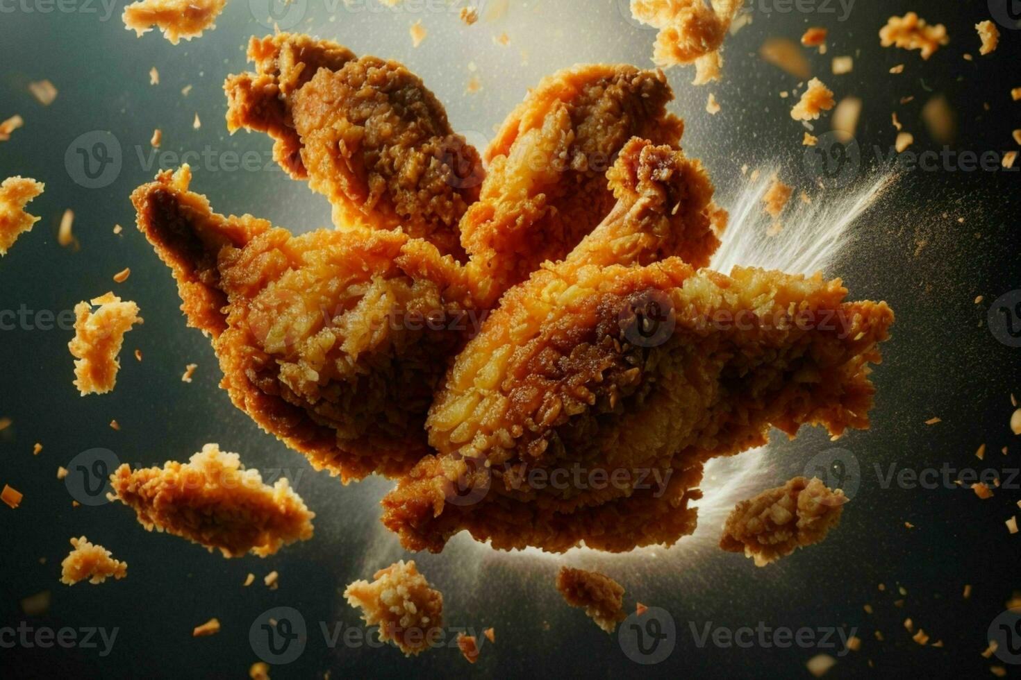 Crispy fried chicken. Pro Photo