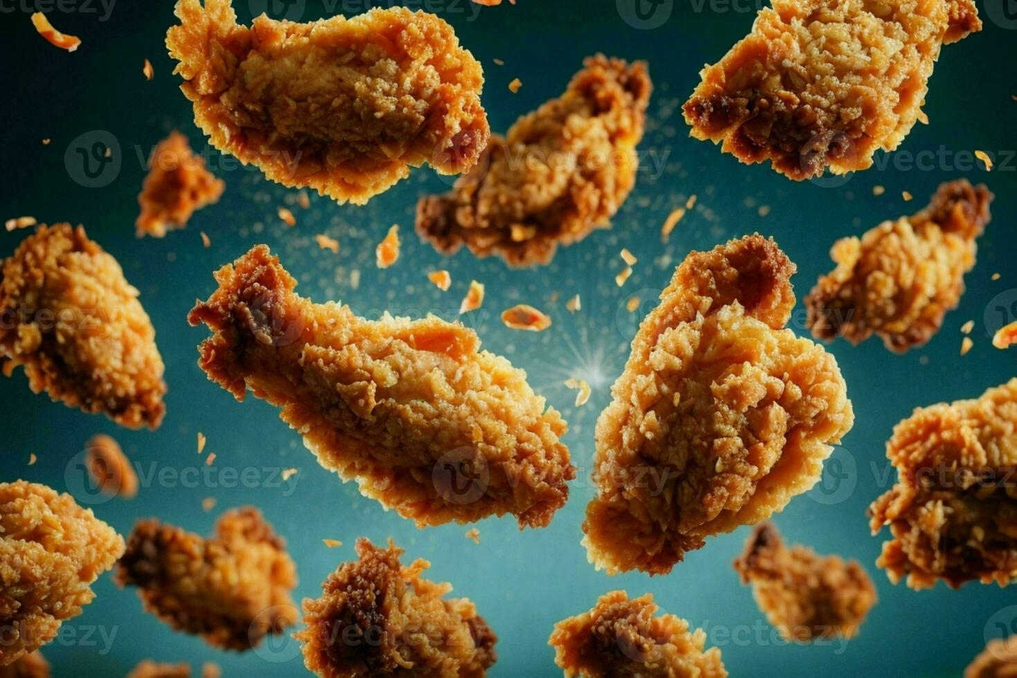 Crispy fried chicken. Pro Photo