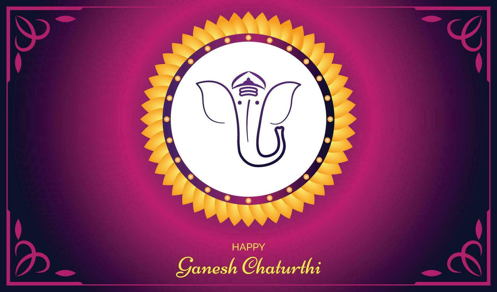 Ganesha The Lord Of Wisdom Vector Illustration For Greeting Moment