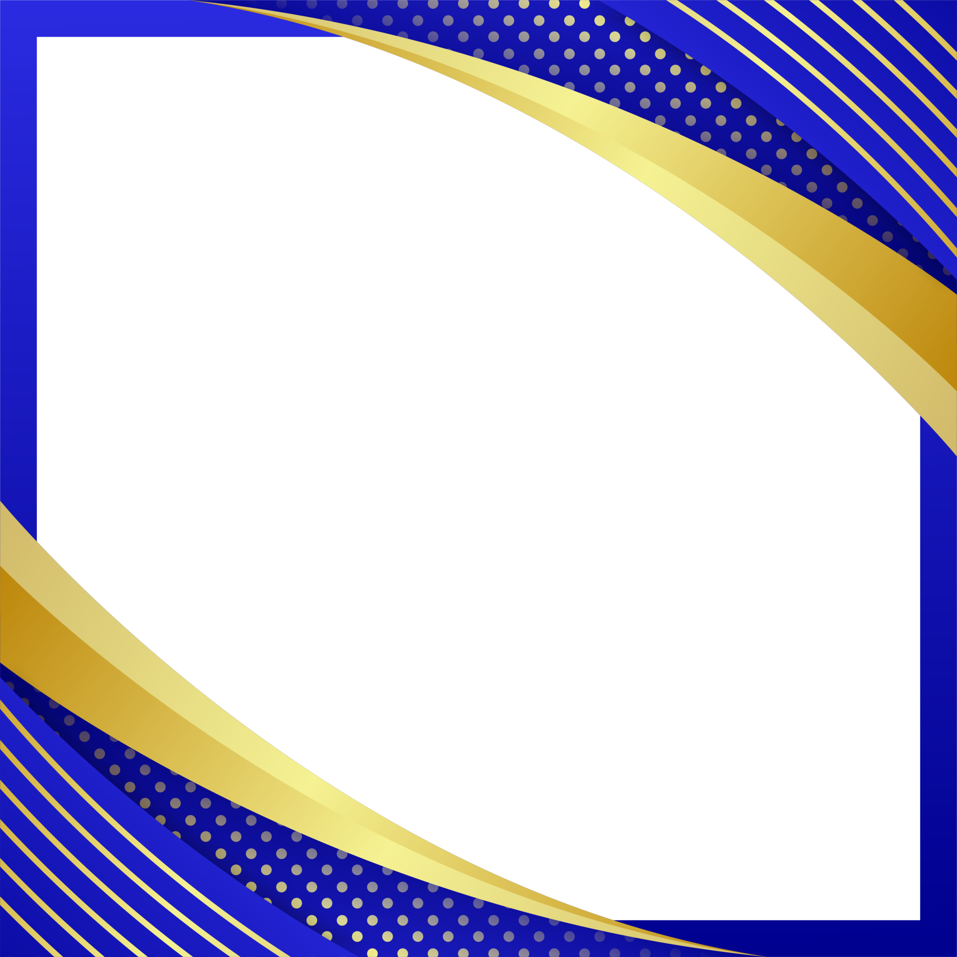 transparent and elegant golden luxury blue border background 29371676 PNG