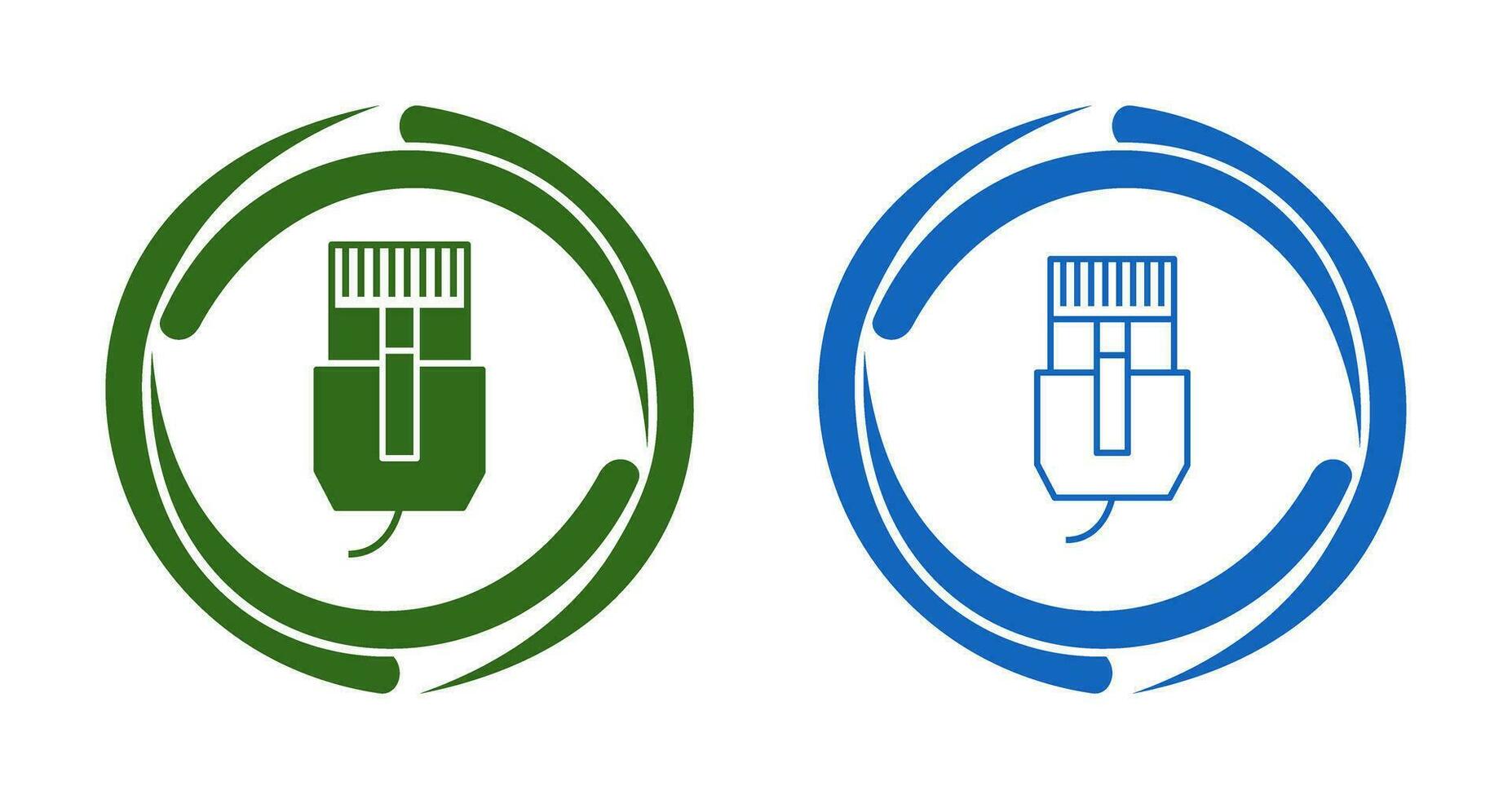 Unique Internet Cable Vector Icon