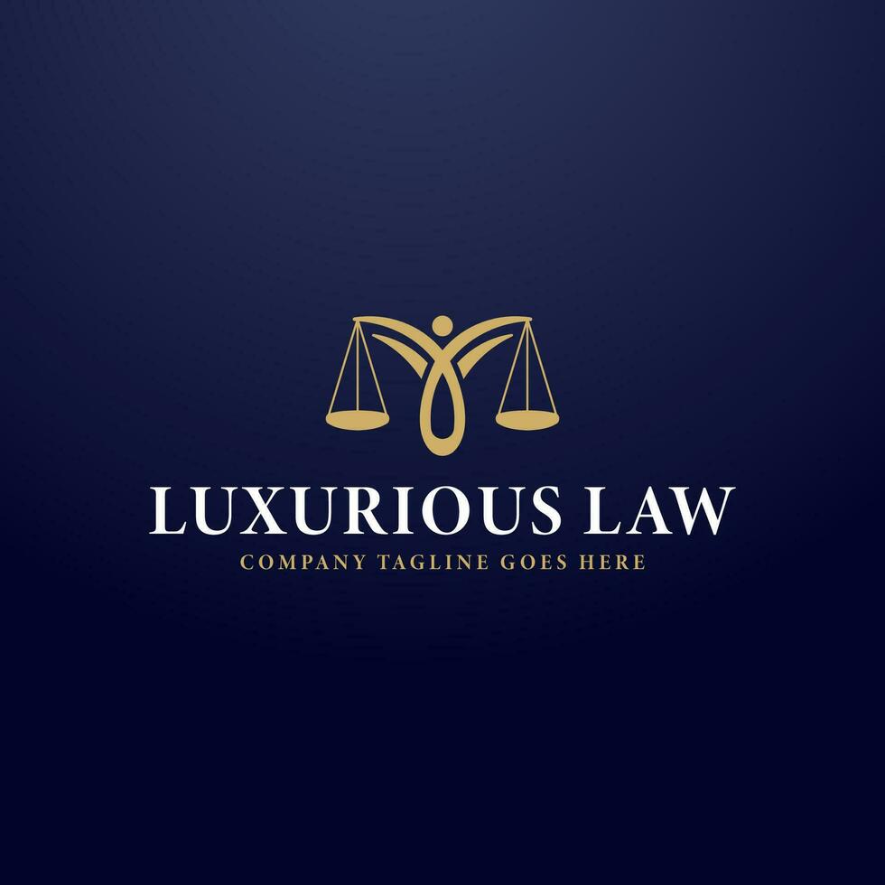 Scale concept and people logo. judge and lawyer logo template vector icon