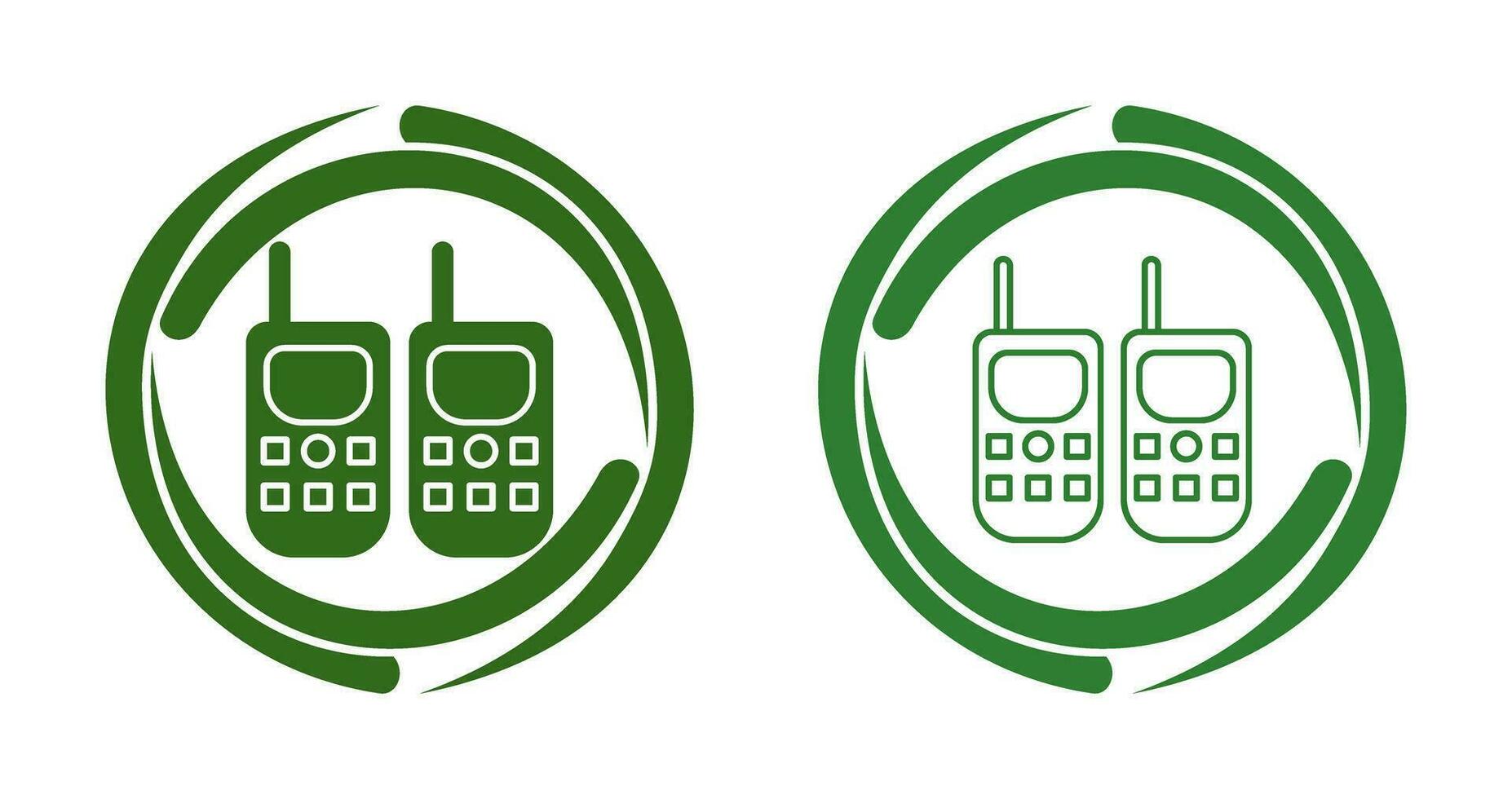 icono de vector de walkie-talkie