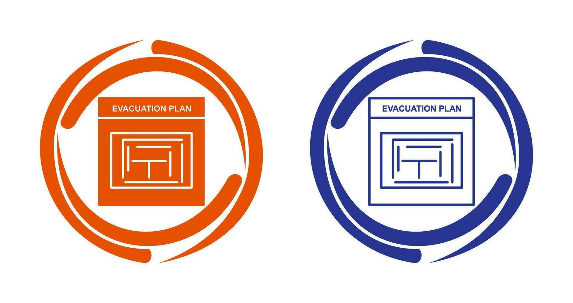 Evacuation Plan Vector Icon