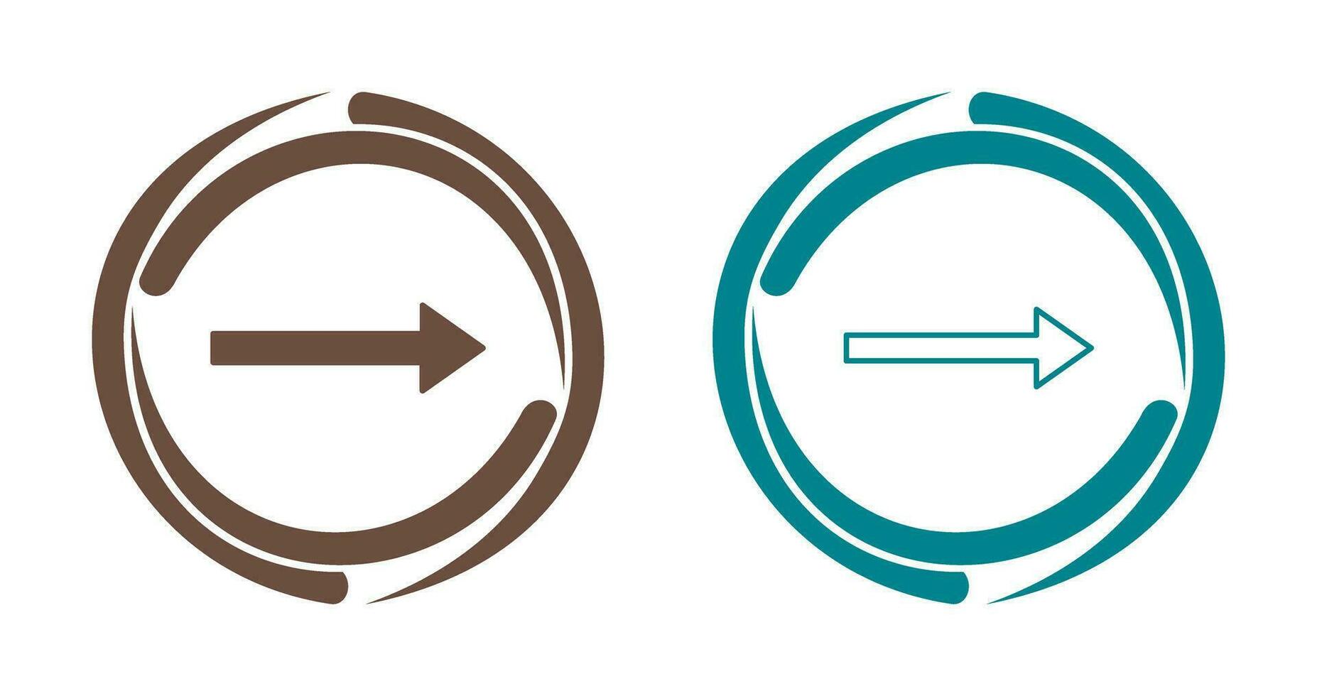 Unique Right Arrow Vector Icon