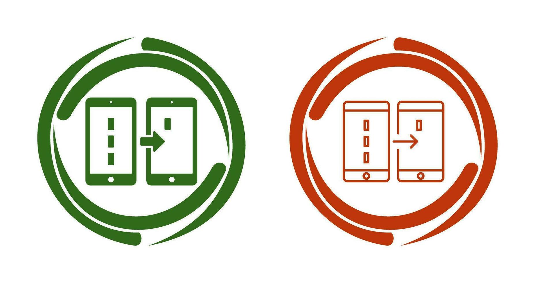Unique Data Transfer Vector Icon