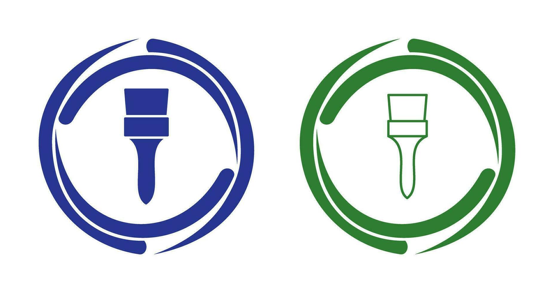 Unique Brush Vector Icon