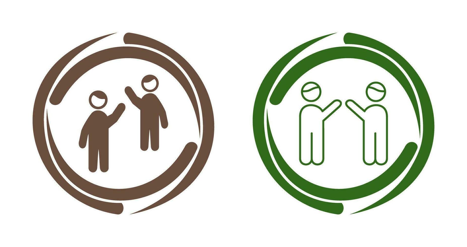 Waing to people Vector Icon