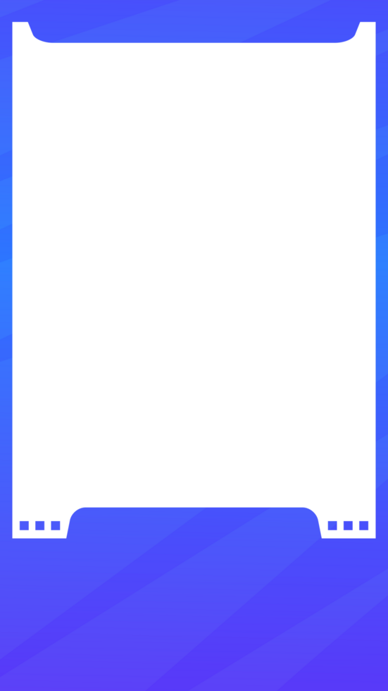 blue gradient background abstract wave modern frame border transparent png