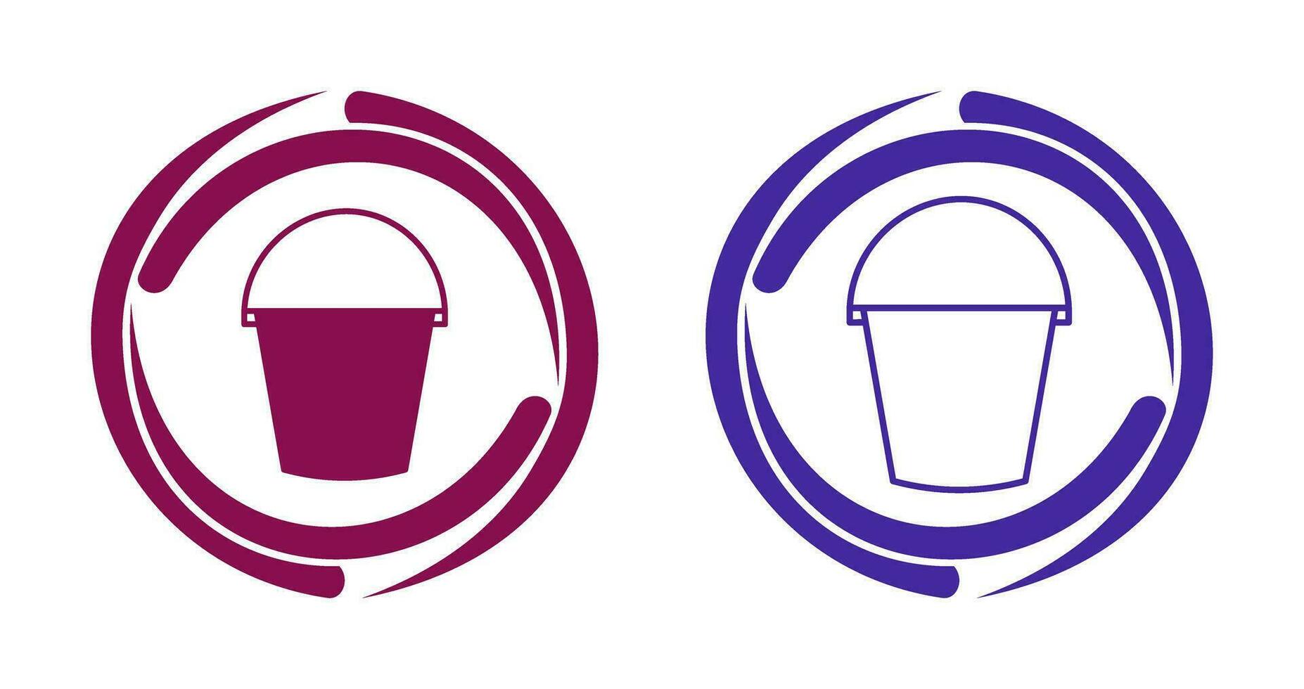Water Bucket Vector Icon