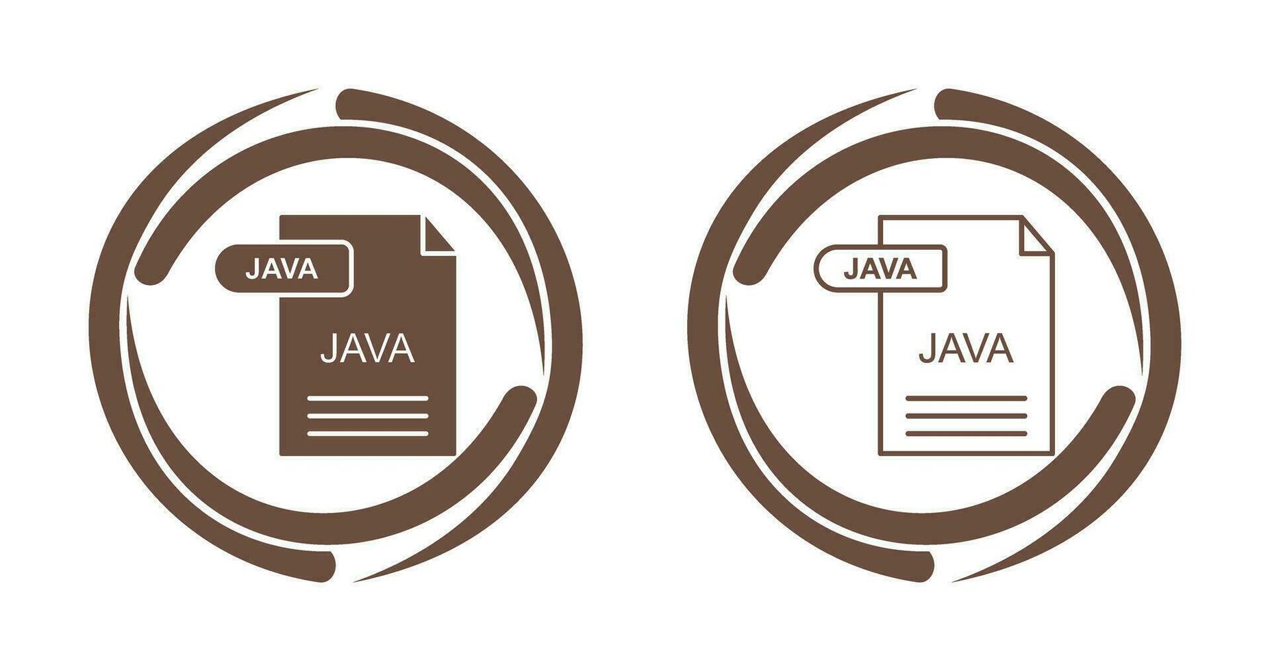 icono de vector de java