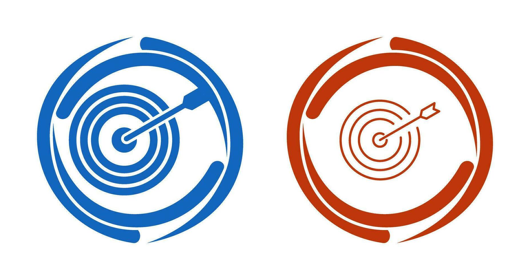 Unique Dartboard Vector Icon