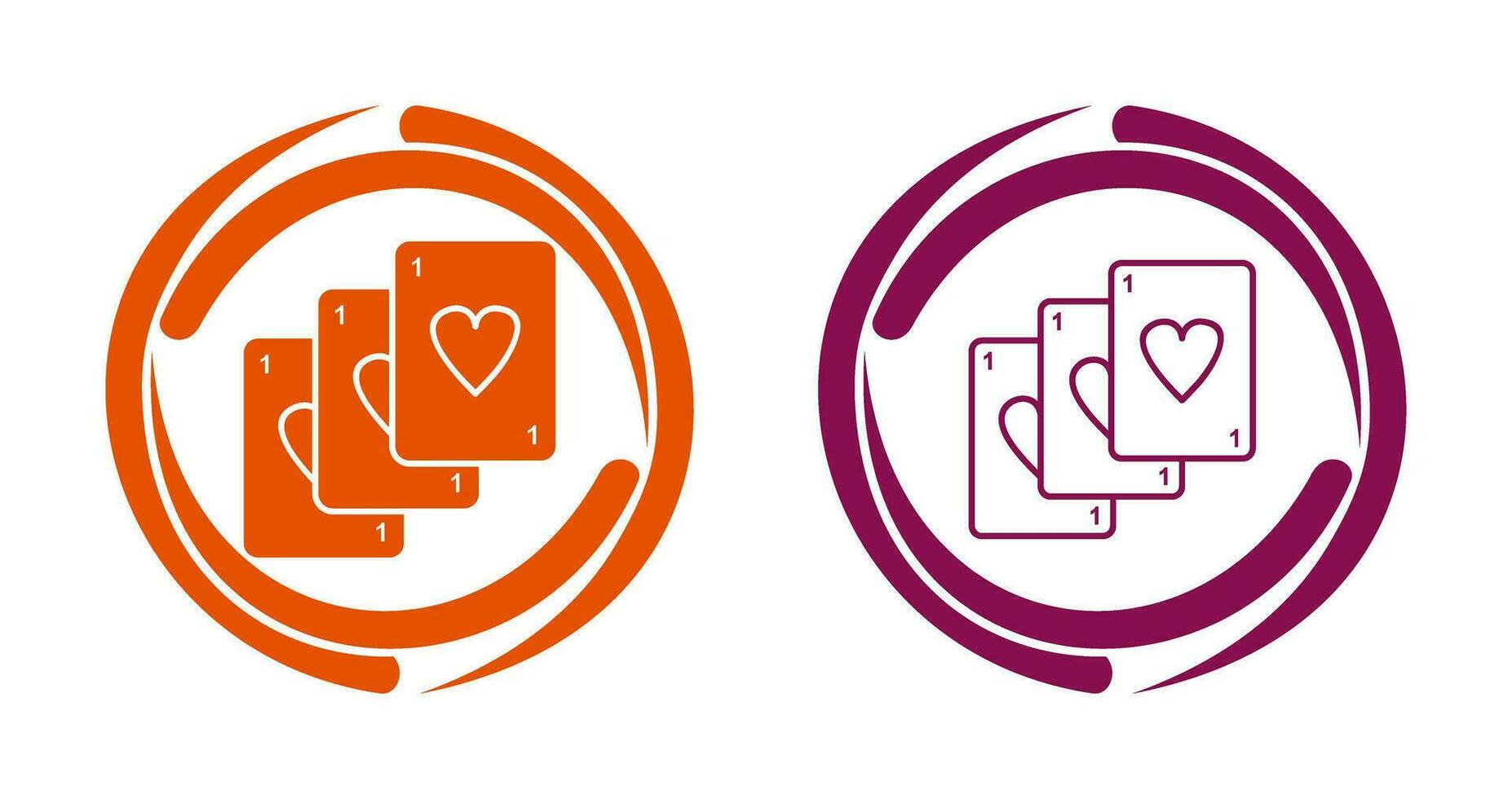 Unique Deck of Cards Vector Icon