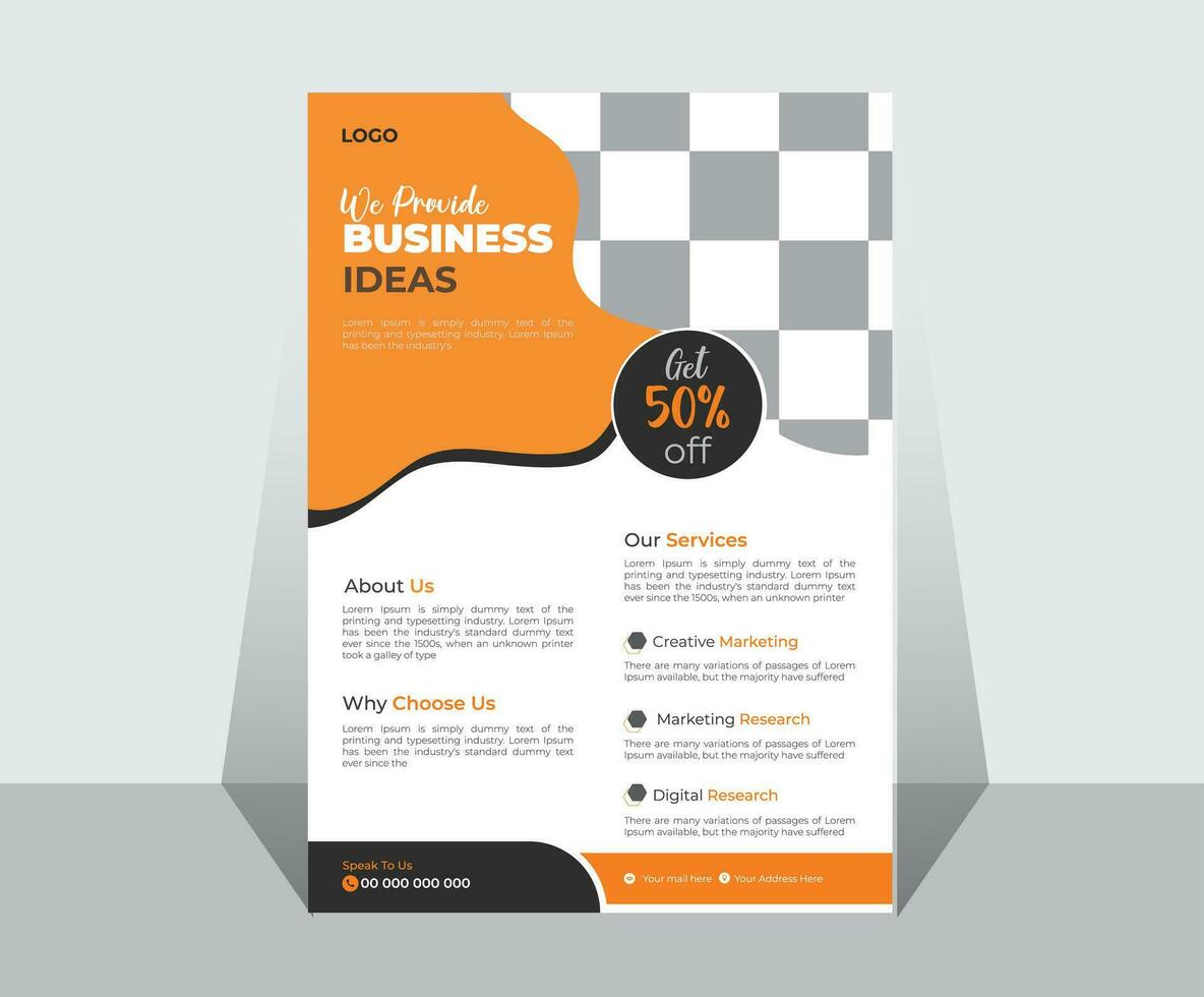 Coroporate Business Flyer And creative Design vector