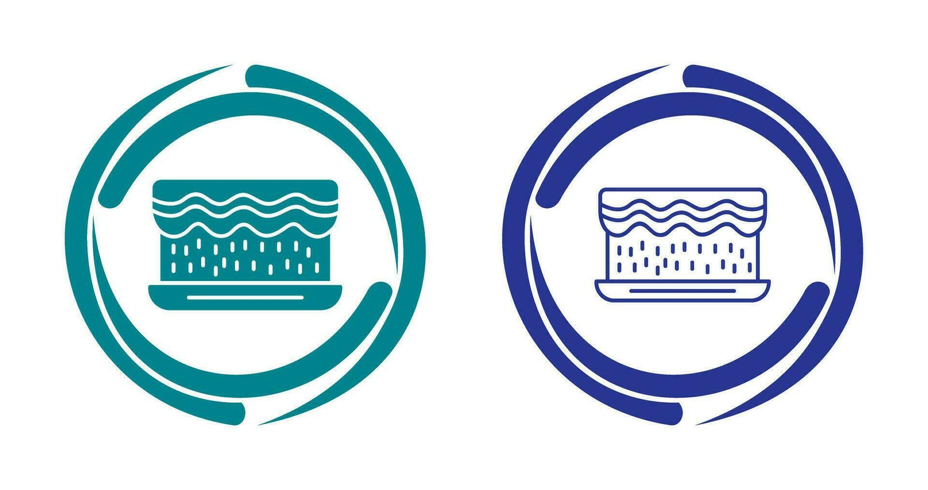 Unique Cream Cake Vector Icon