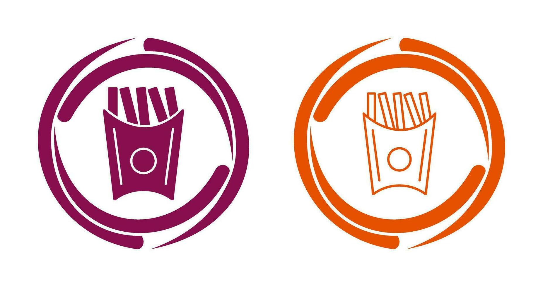 Unique French Fries Vector Icon