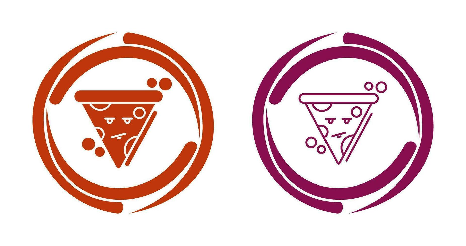 icono de vector de pizza