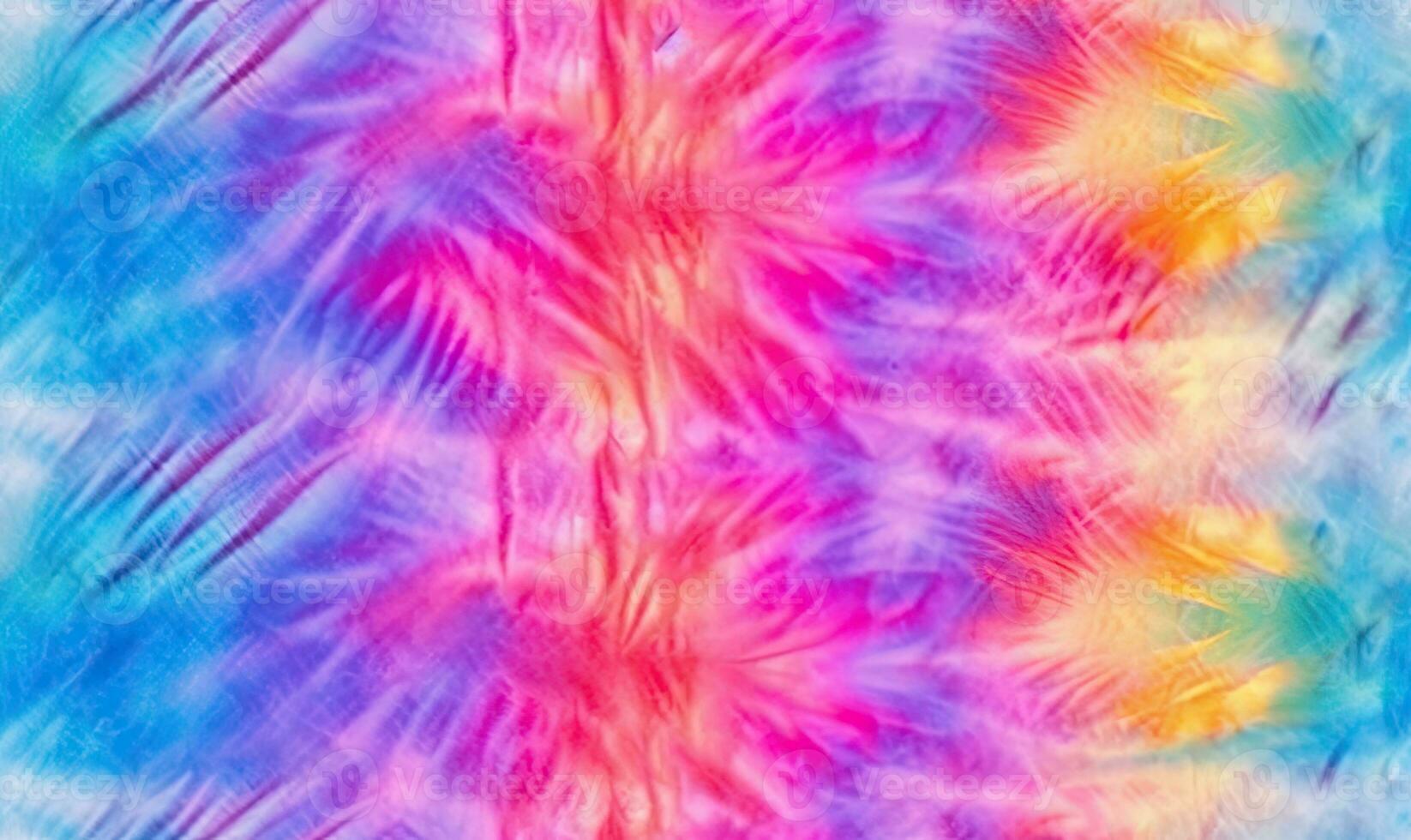 Pattern tie-dye. Abstract diy ornaments. Rainbow coloring fabric . For banner, postcard, book illustration. Created with generative AI tools photo