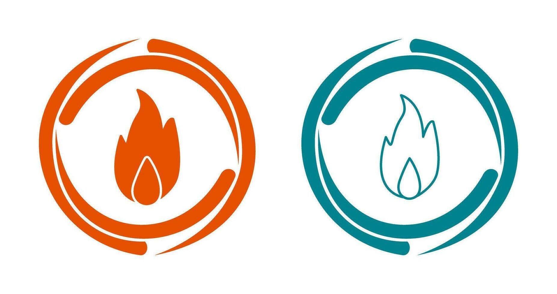 Unique Fire Vector Icon