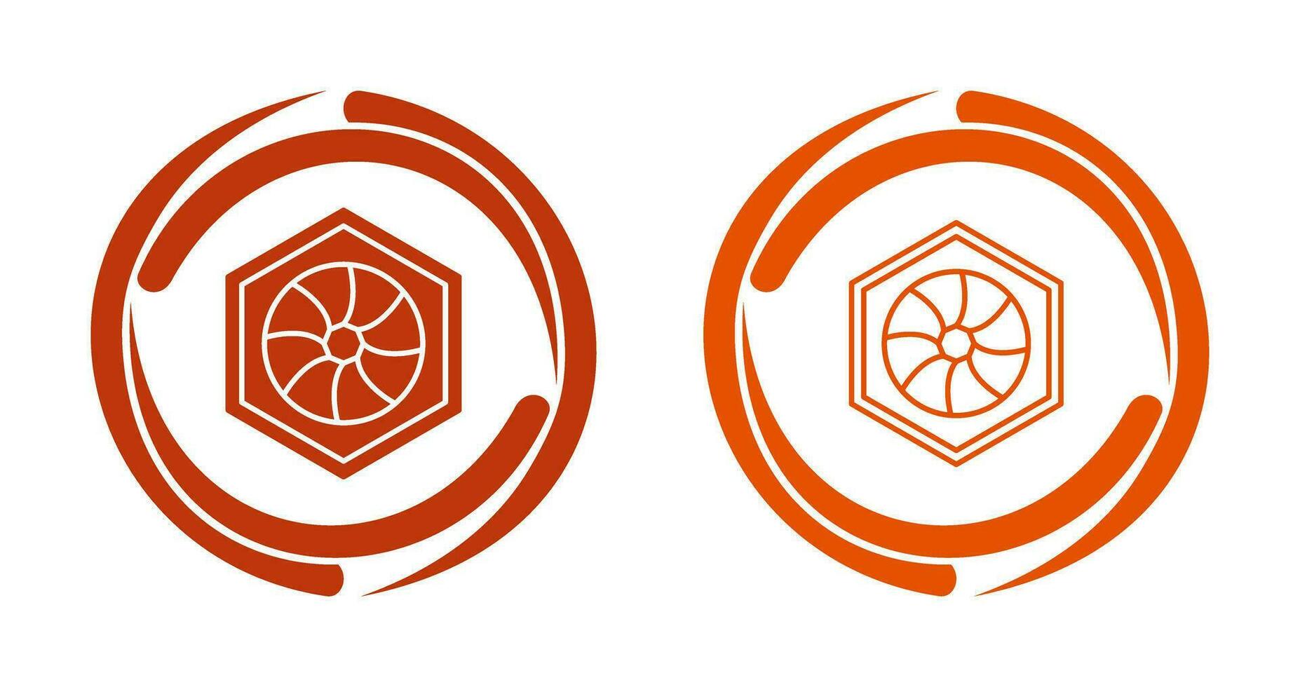 Unique Hexagonal Diaphram Vector Icon