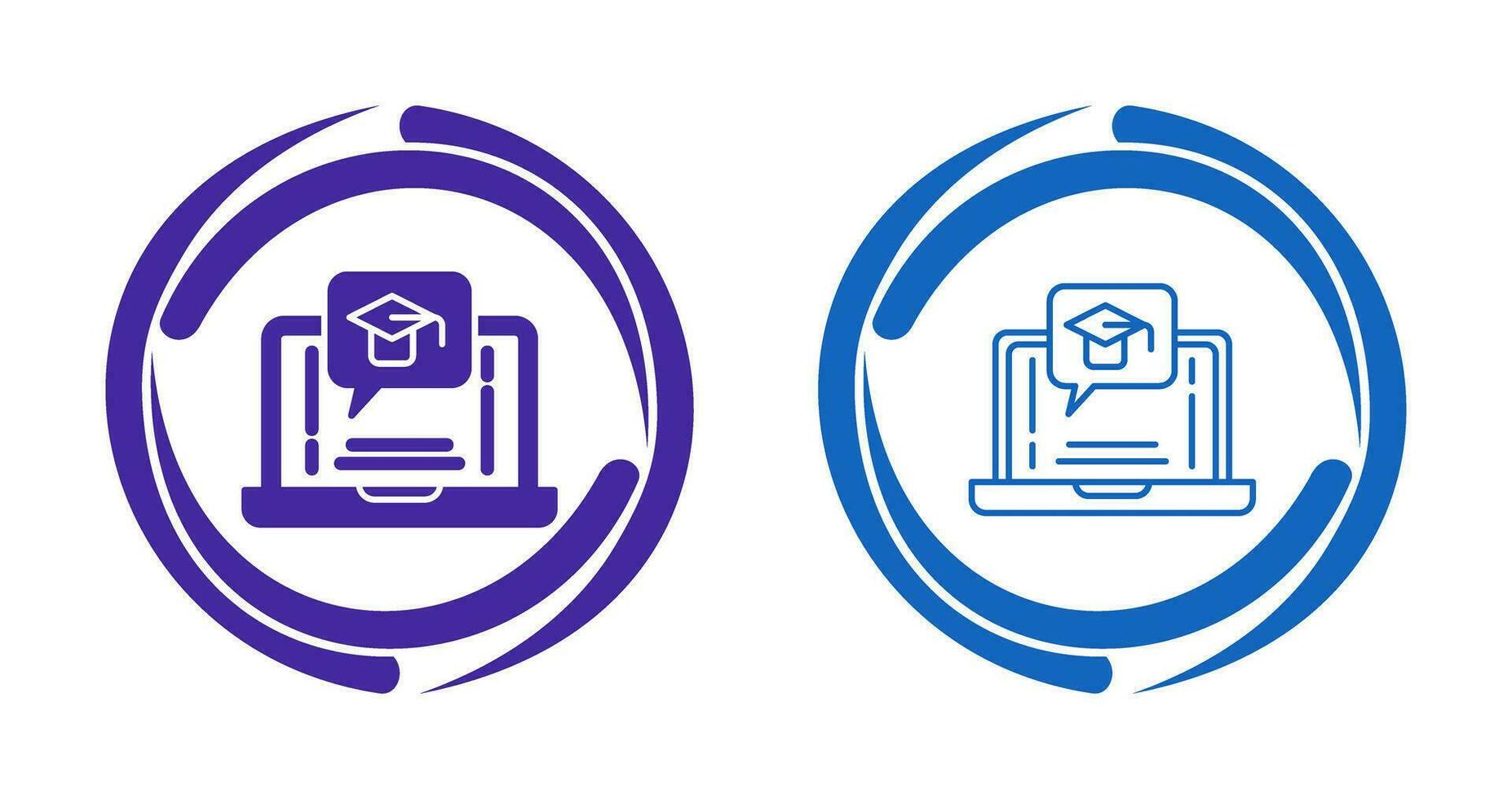 E Learning Vector Icon