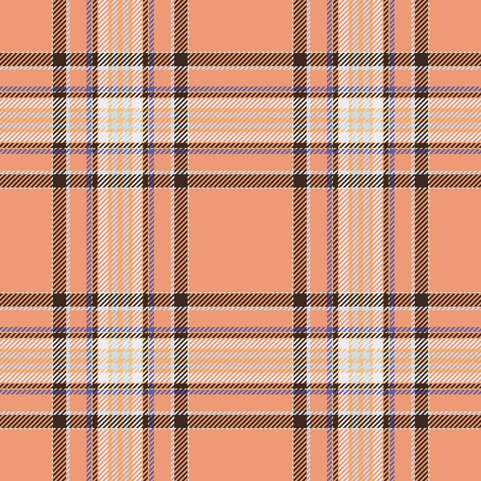 Plaid seamless pattern. Check fabric texture. Vector textile print.