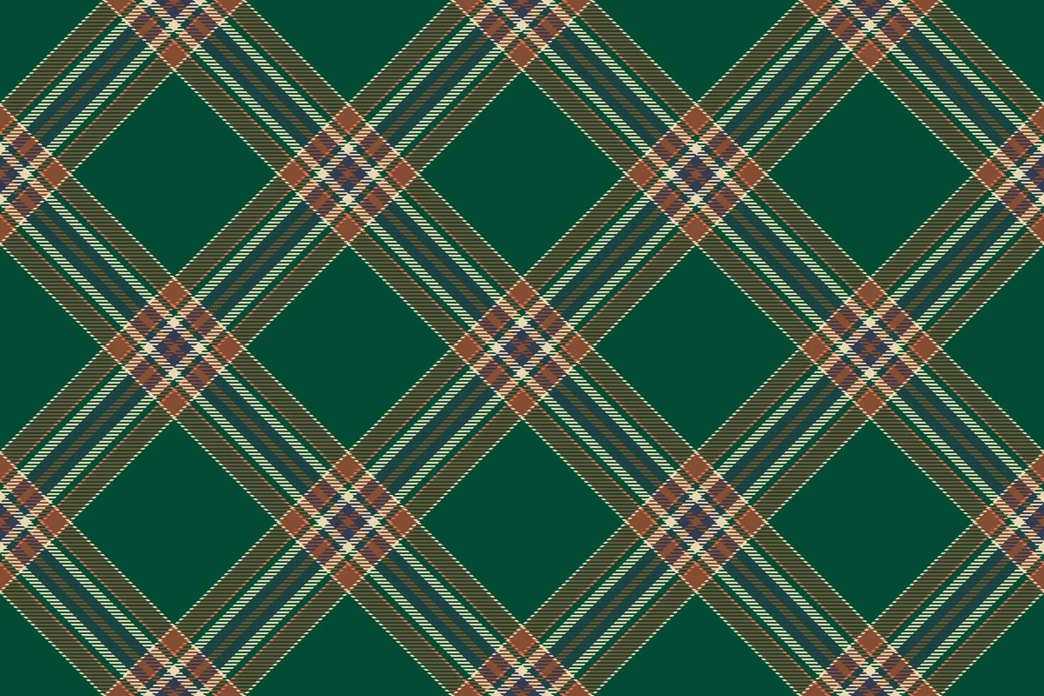 Tartan plaid background, diagonal check seamless pattern. Vector fabric texture for textile print, wrapping paper, gift card, wallpaper.