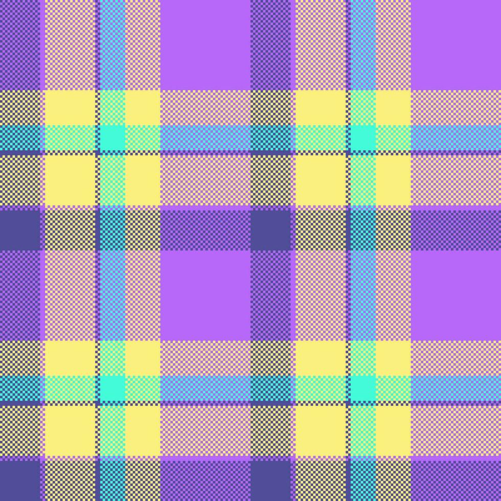Plaid check background of fabric pattern textile with a texture vector seamless tartan.