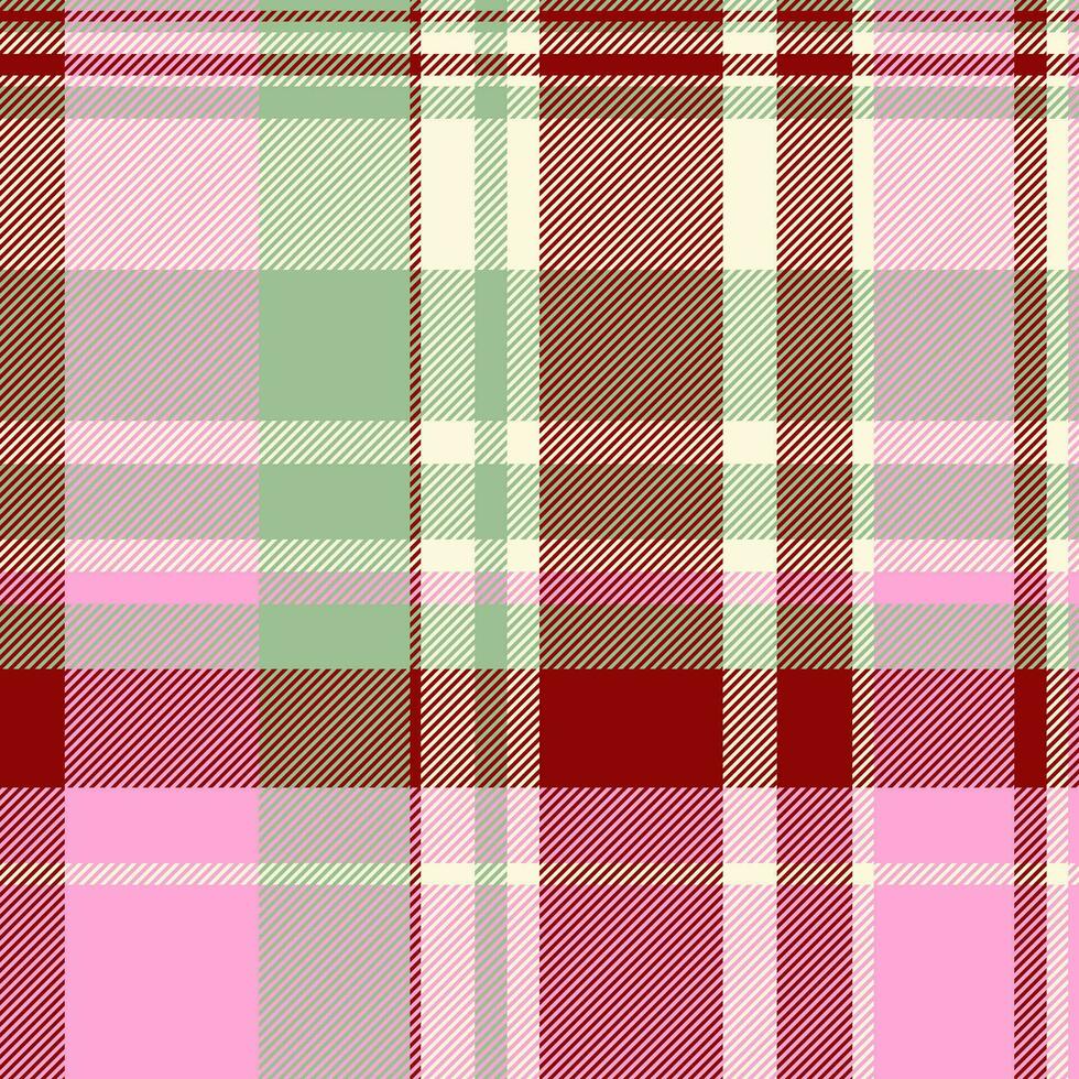Plaid vector check of tartan background fabric with a seamless texture pattern textile.