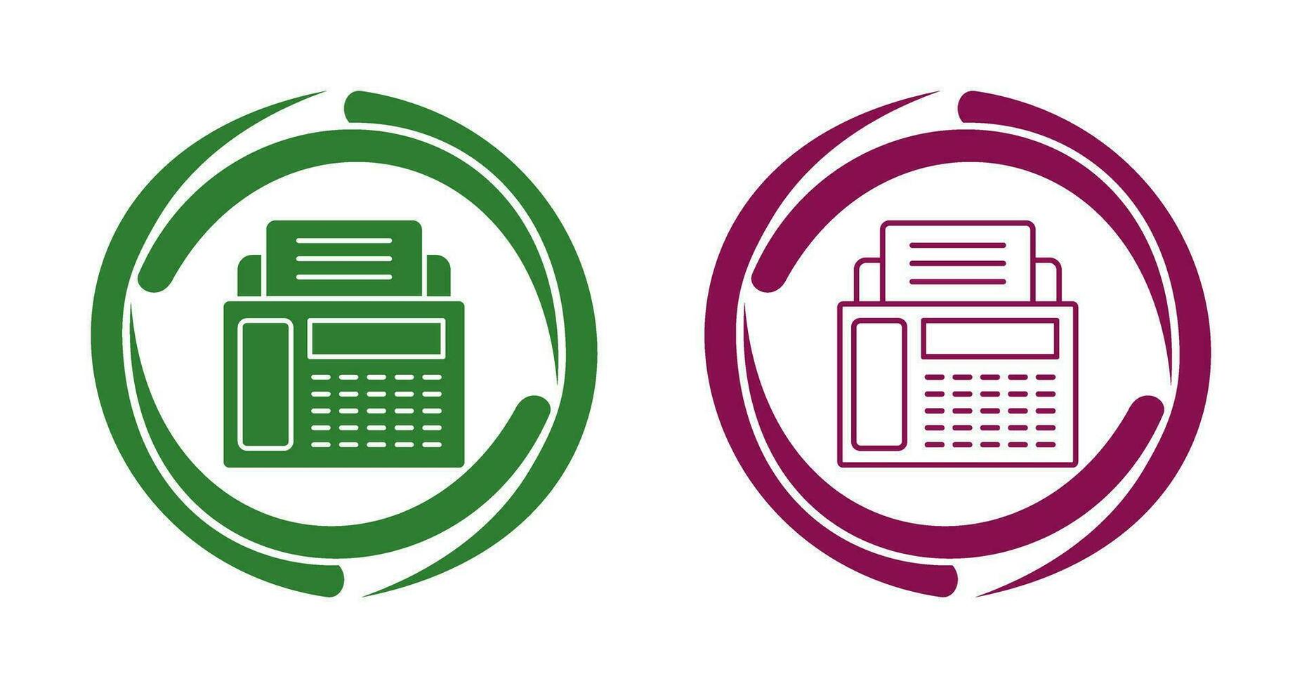 Fax Machine Vector Icon