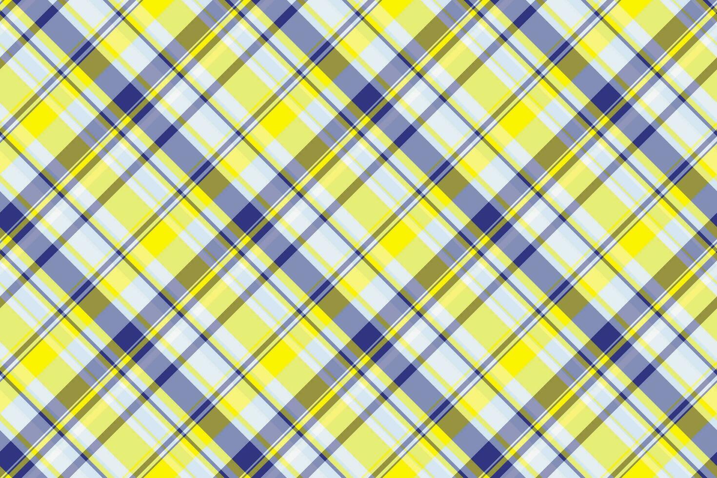 Seamless plaid fabric of tartan background vector with a texture textile check pattern.