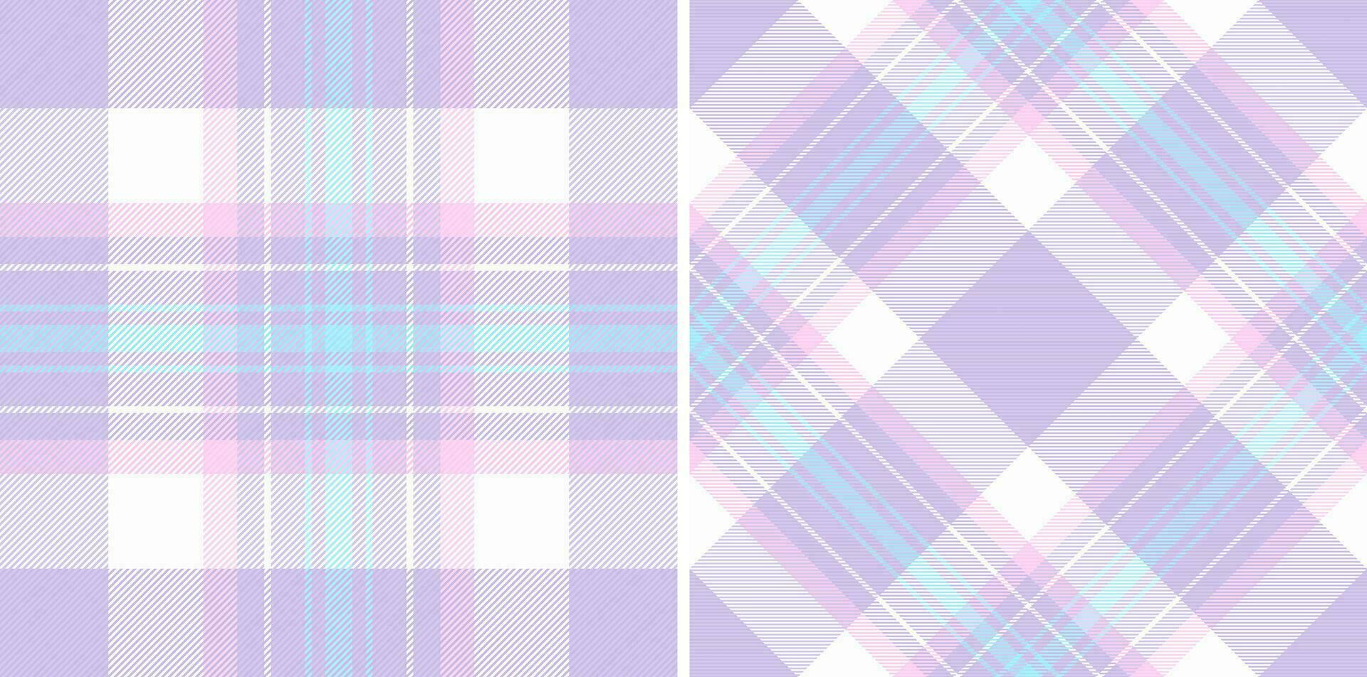 Vector texture fabric of seamless textile background with a plaid pattern check tartan.